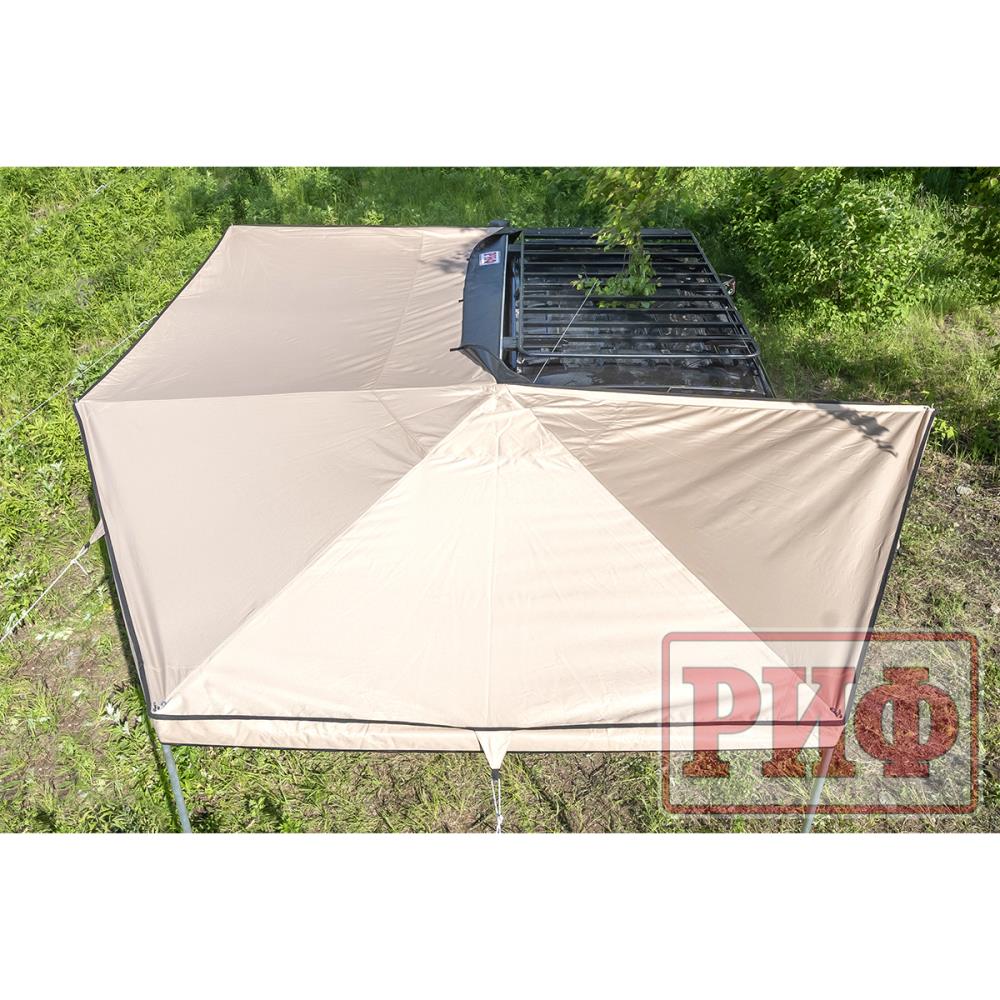 Маркиза автомобильная РИФ комбинированная (прямоугольная с веерной частью) 2