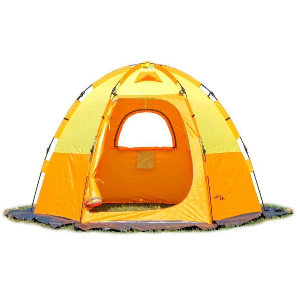 Палатка для зимней рыбалки Maverick Ice 5 (оранжевый / желтый)